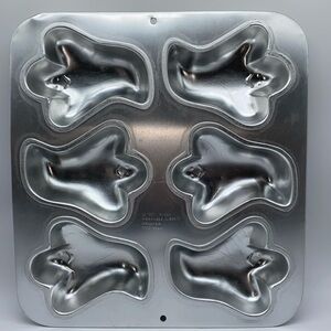 Wilton Mini Ghosts Halloween Baking Cake Pan Mold 2105-3845 Vintage 1991